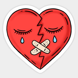 Broken heart Sticker